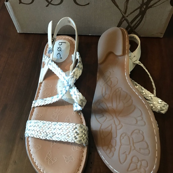 b.o.c. Dena Sandals (Flats) in White BNIB 11M - Picture 5 of 6